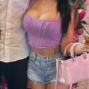 House of CB lavender corset tank